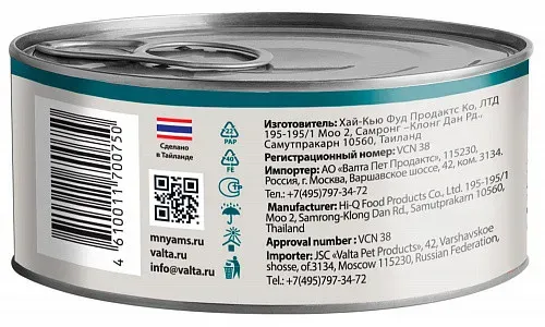 Мнямс Delicatesse Тунец с дорадо в нежном желе для кошек