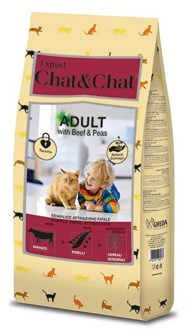 Chat&Chat Expert Adult Cat (Говядина и горох)