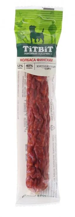ТИТБИТ Колбаса Финская для собак Золотая коллекция
