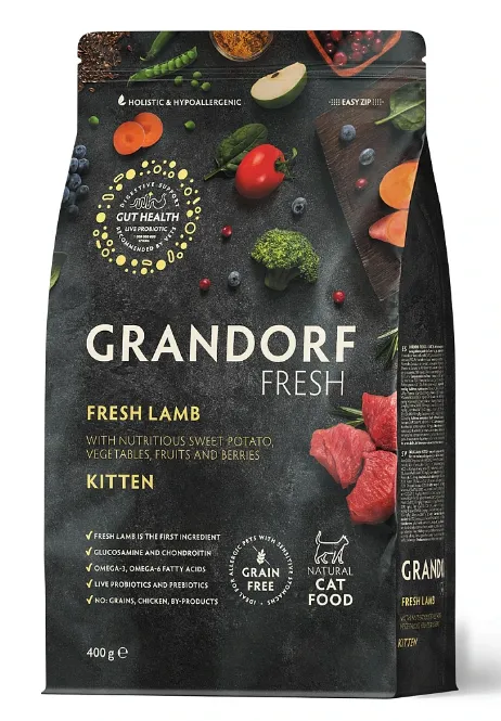 Grandorf Fresh Kitten (ягнёнок с бататом), 2 кг