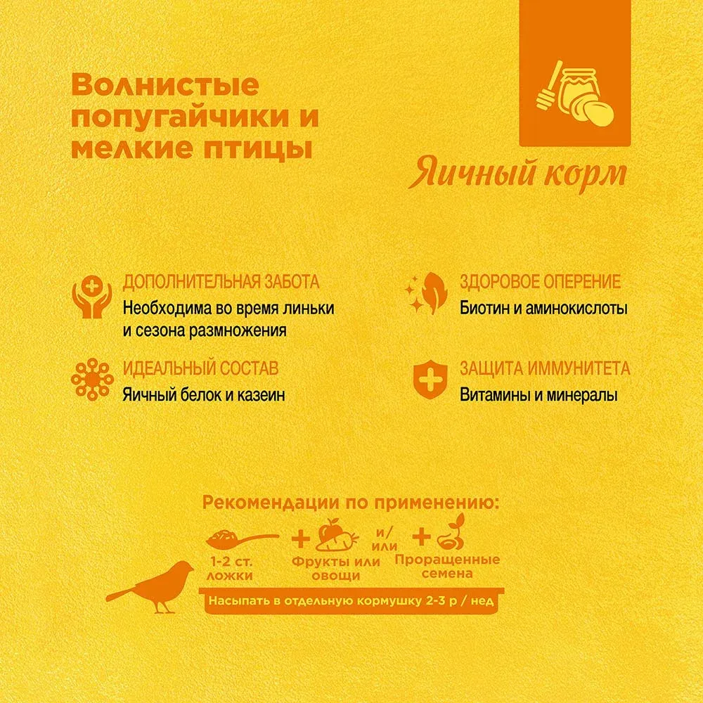 RIO Яичный корм для волнистых попугайчиков и мелких птиц