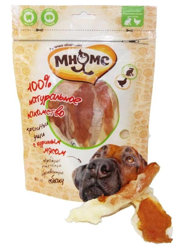 Мнямс Кроличьи уши с куриным мясом