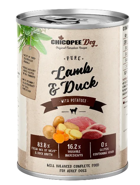 Chicopee Adult Dog (Ягненок, утка с картофелем)