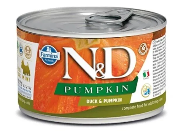 Консервы Farmina N&D Pumpkin Dog Adult Mini (Утка, тыква)