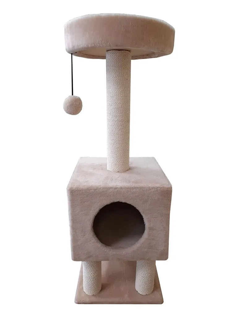 Cat House Когтеточка "Домик на ножках", 105 см, хлопок