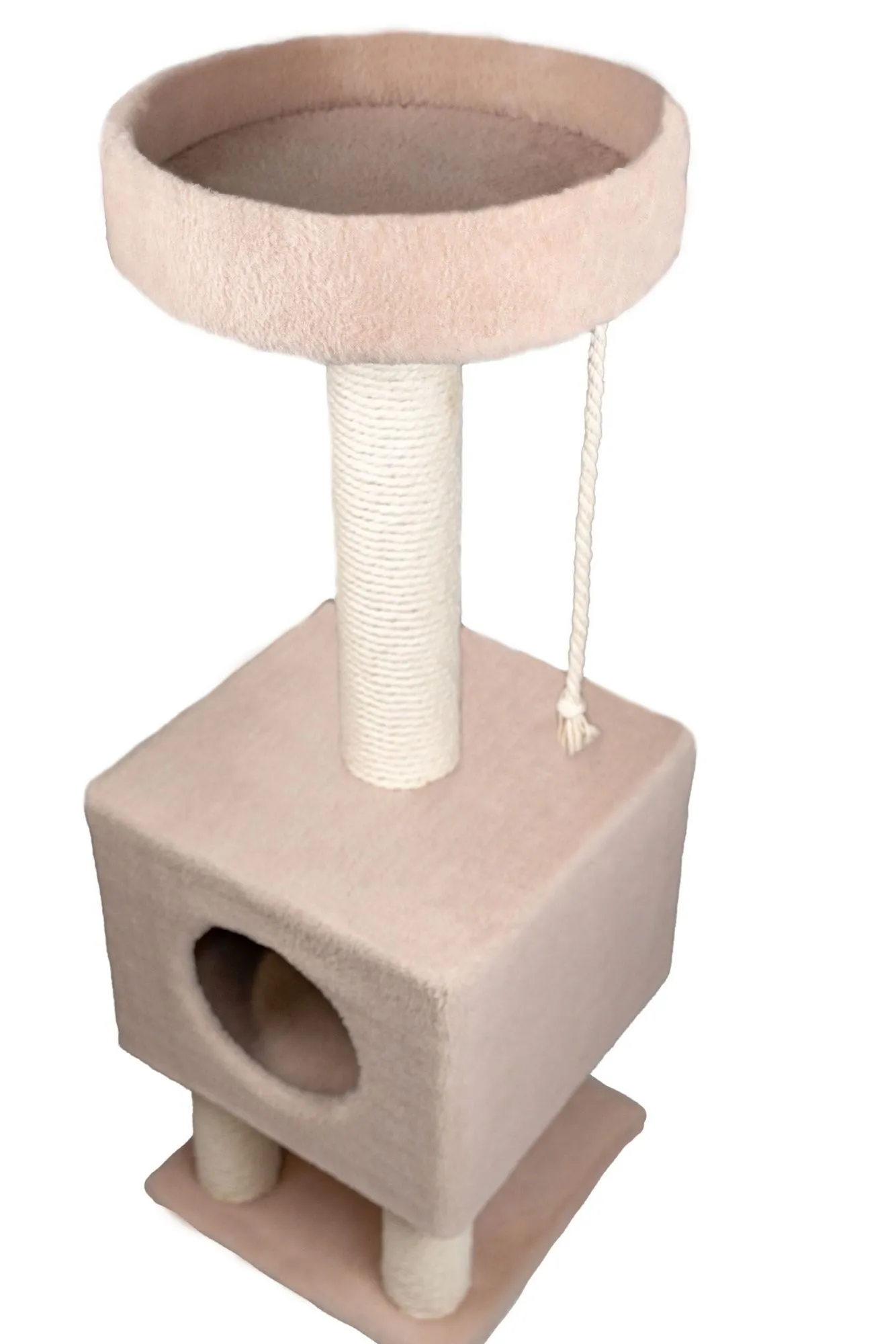 Cat House Когтеточка "Домик на ножках", 105 см, хлопок