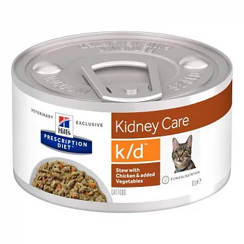 Hill"s c/d Multicare Рагу с курицей и добавлением овощей для кошек 82 г