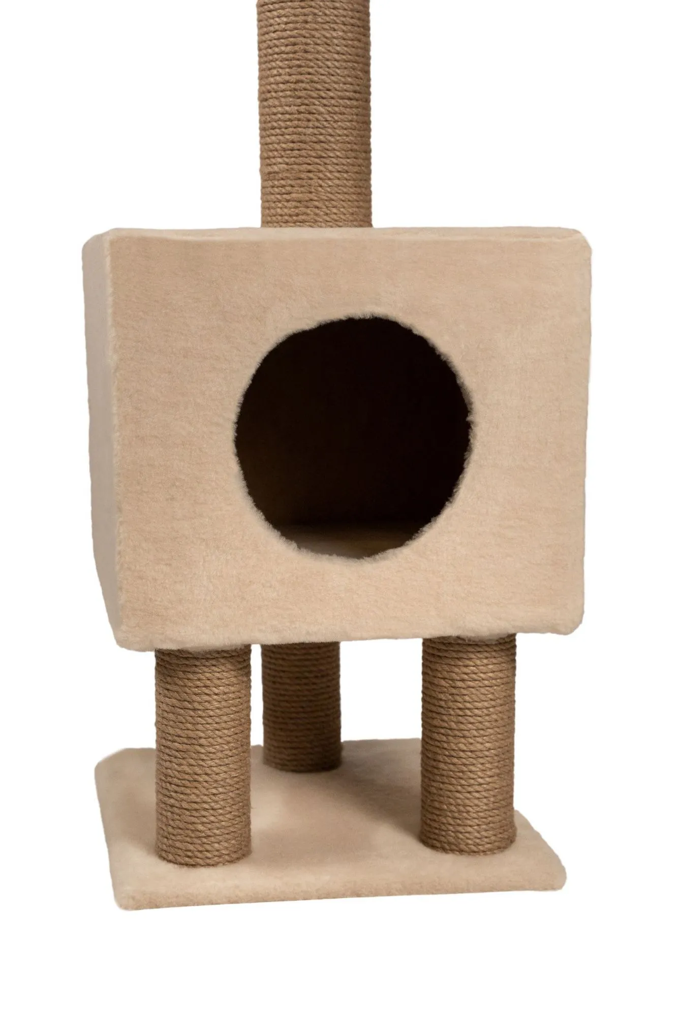 Cat House Когтеточка "Домик на ножках", 105 см, джут