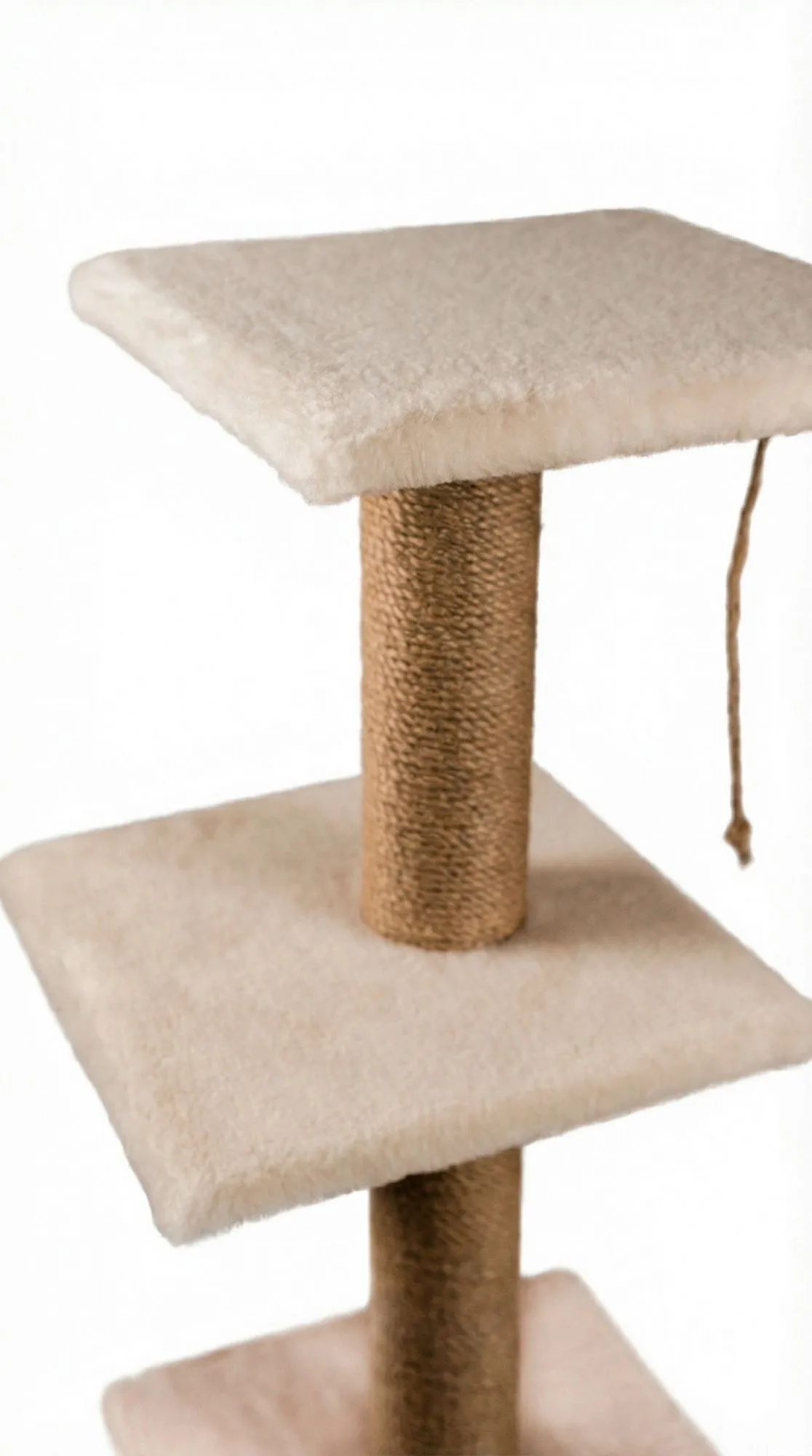 Cat House Когтеточка "Домик с 2-мя полками", 100 см, джут
