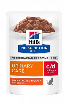 Hill"s Prescription Diet c/d Multicare Urinary Care для кошек с курицей, 85 г