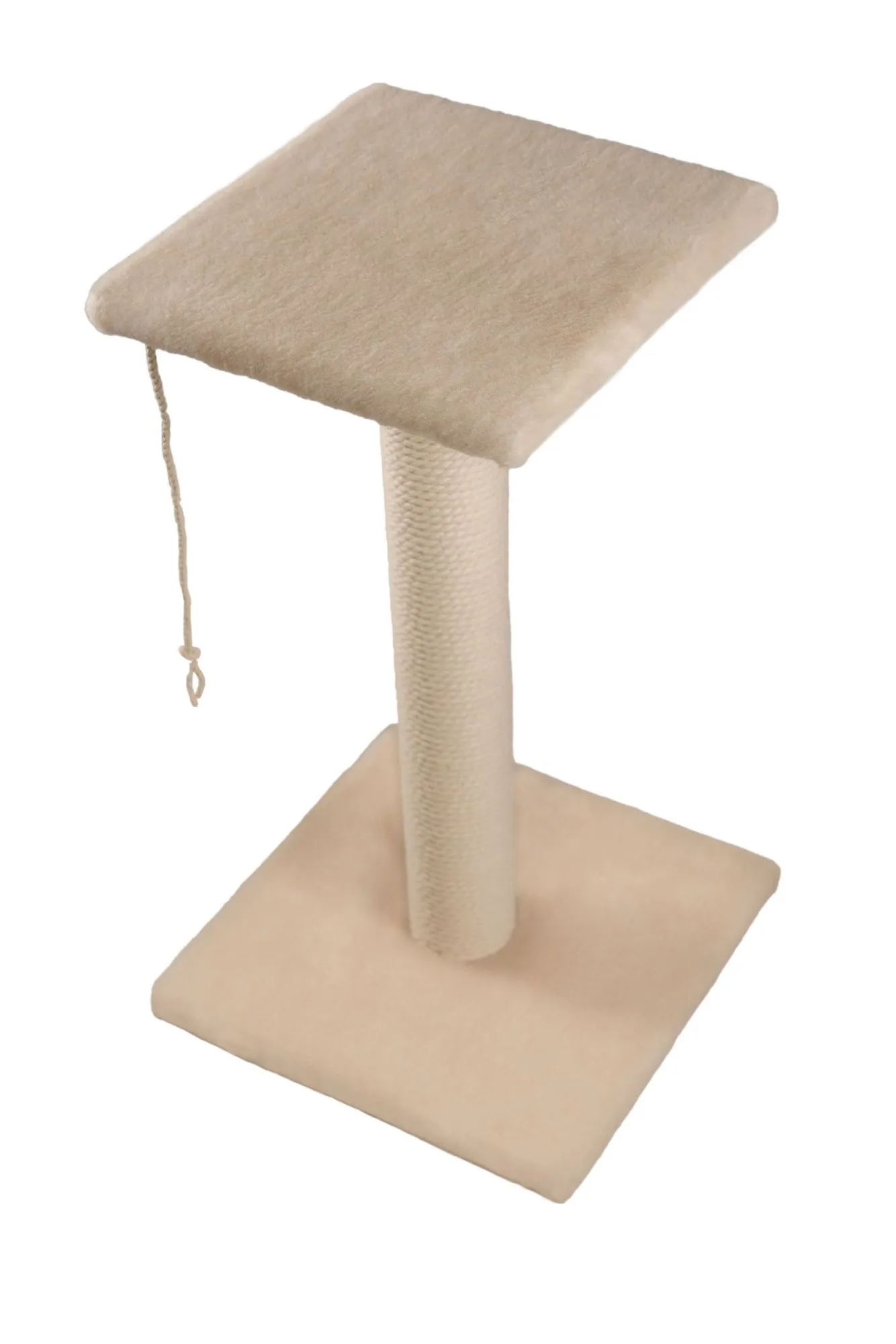 Cat House Когтеточка - столбик с полкой, 70 см, хлопок