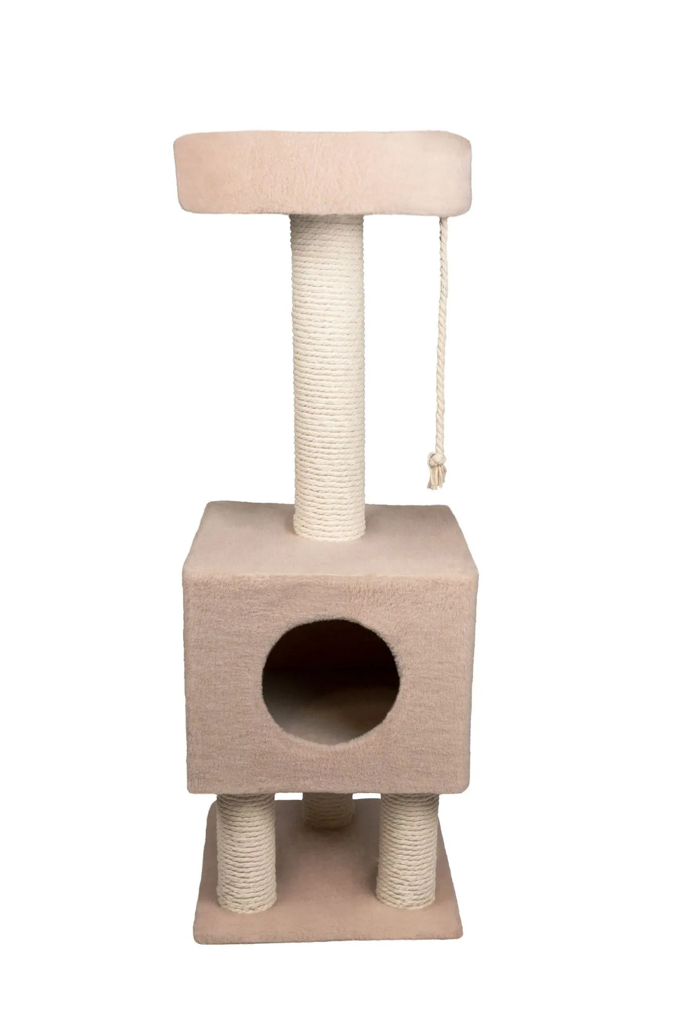 Cat House Когтеточка "Домик на ножках", 105 см, хлопок