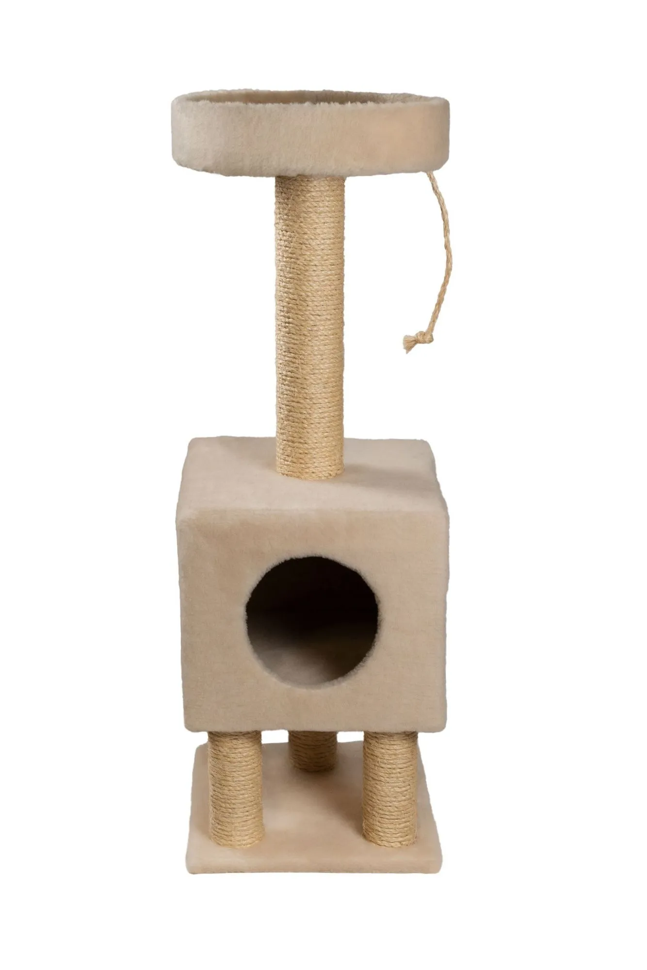 Cat House Когтеточка "Домик на ножках", 105 см, сизаль