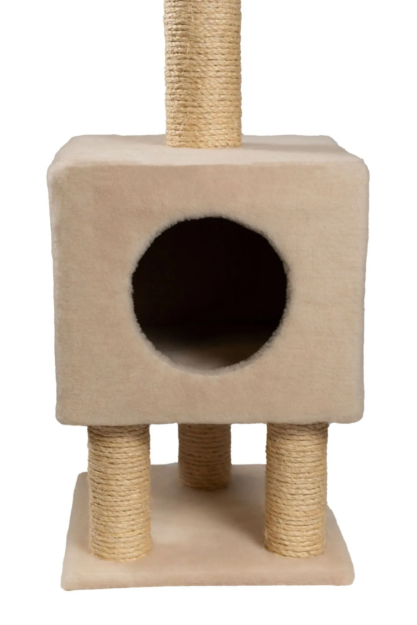 Cat House Когтеточка "Домик на ножках", 105 см, сизаль