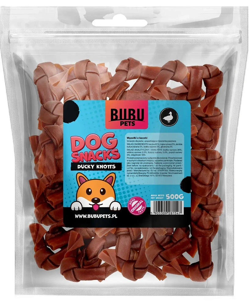 Bubu Pets Узелки из утки, 500 г