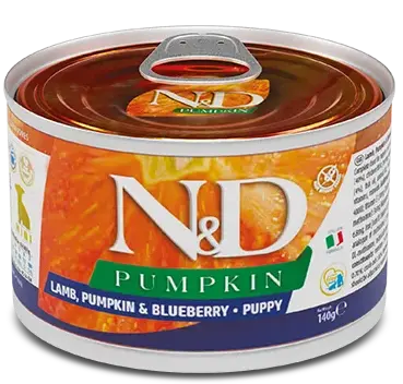 Консервы Farmina N&D Pumpkin Puppy Mini (Ягненок, тыква, черника)