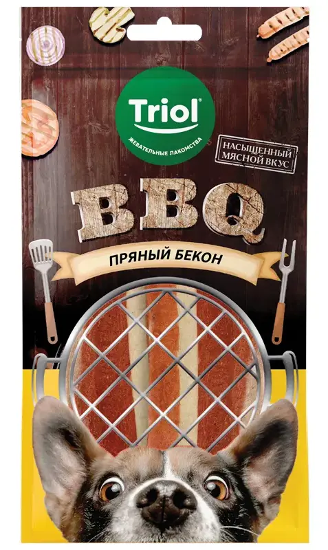 Triol BBQ Лакомство для собак Пряный бекон