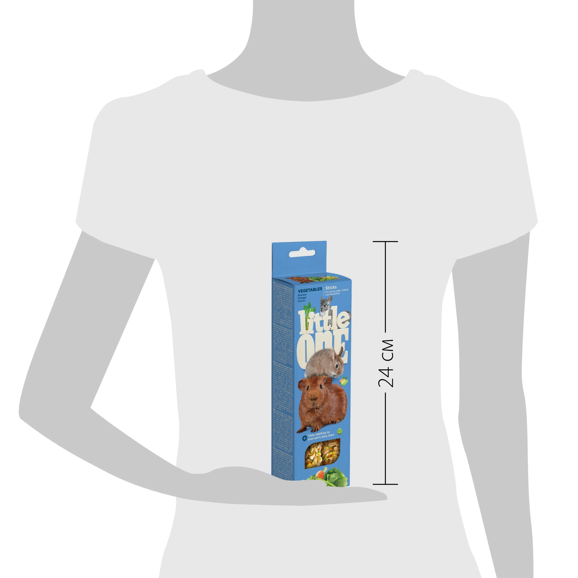 Little One Палочки для грызунов с овощами 2х60 г